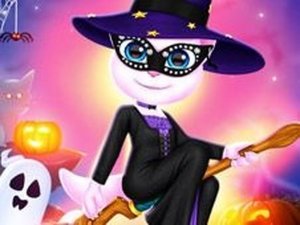 Angela Halloween Preparation - Online Dress Up Game