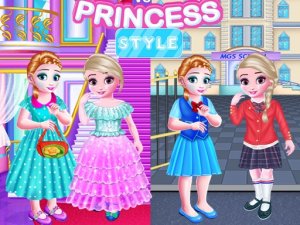 Little Girls School vs PrincessStyle Dress Up Game - Dress Up Game