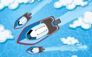 Wave Rider Boat Racing Online Arcade Game