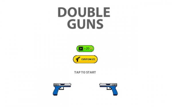 Double firearms 2D Hit - Action precision fighter Game