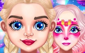 Spring Face Painting Dress Up Game