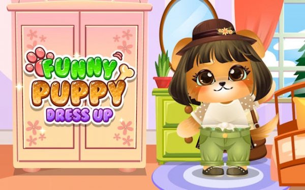 Funny Puppy Dressup Game - Online Fashion Stylist Dress-Up Game