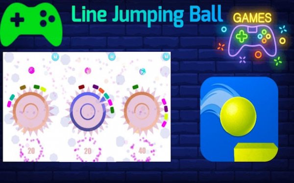Line Jumping Ball - Arcade Jumping Game