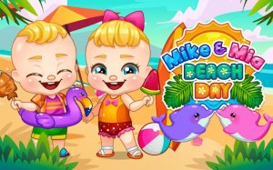 Mike And Mia Beach Day: Fun Beach Games for Kids Online - Kids Game