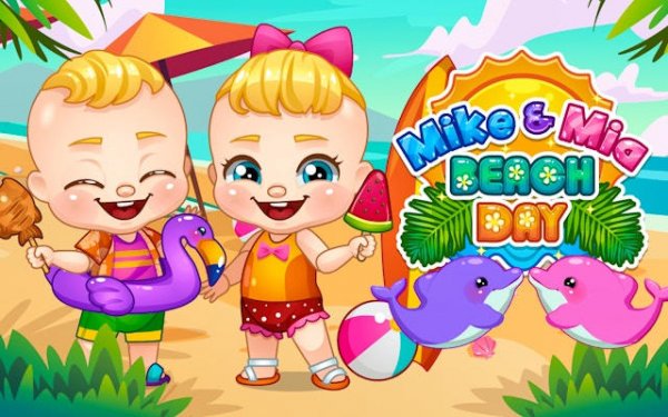 Mike And Mia Beach Day: Fun Beach Games for Kids Online - Kids Game