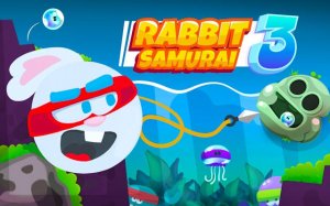 Rabbit Samurai 3: Hook & Harpoon Adventure Puzzle Game