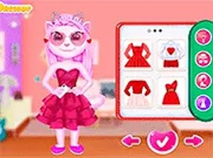 Feline Valentine Dress-Up Creator