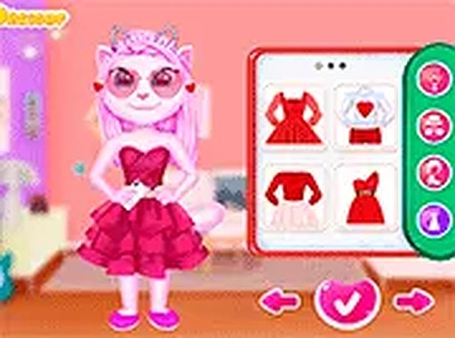 Feline Valentine Dress-Up Creator