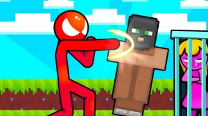 Stickman Hero: Cube World Platformer